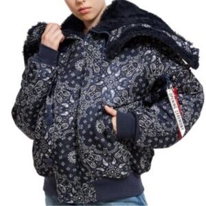 Opening Ceremony Paisley Coat N2-B Parka Navy